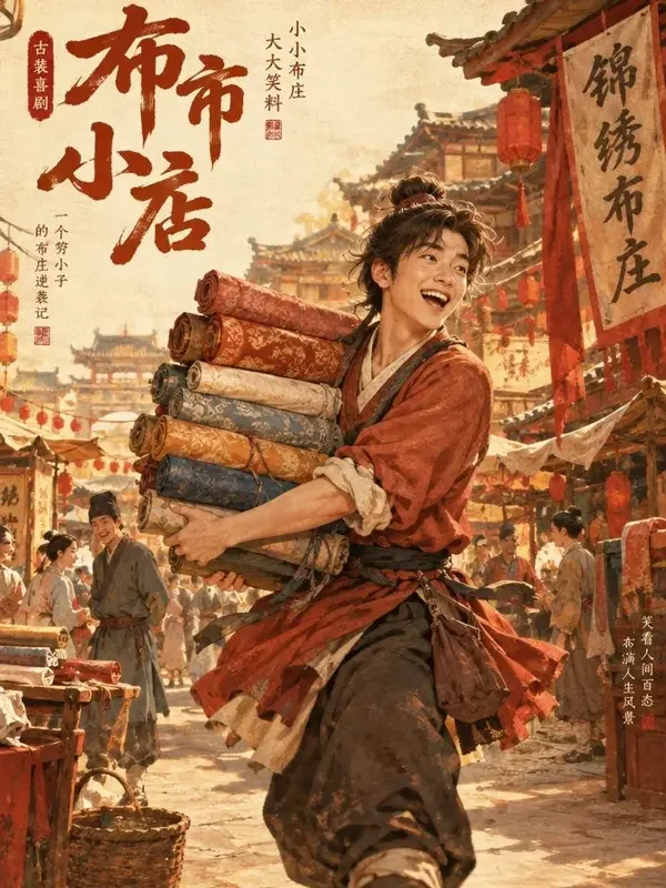 红苹果短剧《伙计升职记》掌柜日常题材短剧封面
