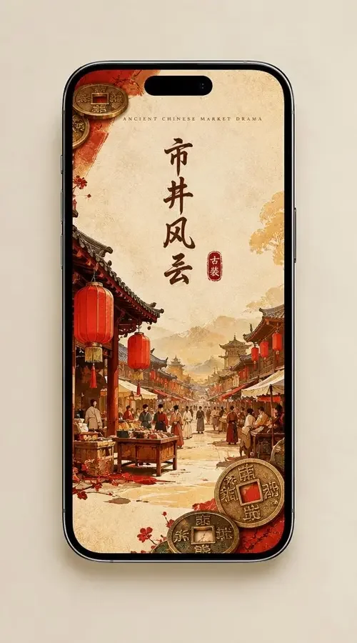 红苹果短剧 APP 手机端主界面展示